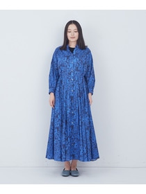 【ADIEU TRISTESSE】kazumiさんコラボ　リバティプリントワンピース 詳細画像 ブラック系その他 5