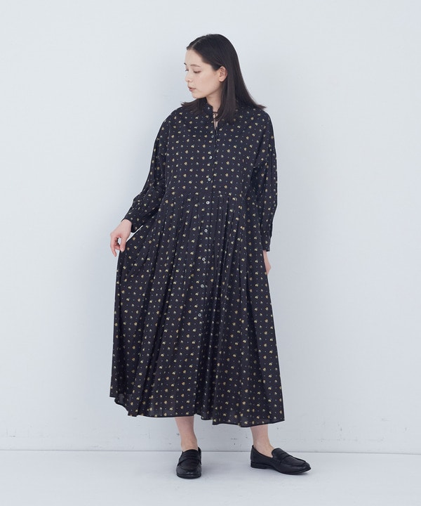 kazumiさんコラボ　リバティプリントワンピース 詳細画像 ブラック系その他 1