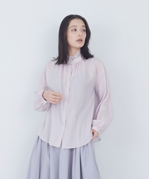 【ADIEU TRISTESSE】ストライプフリルブラウス 詳細画像 ピンク系その他 1