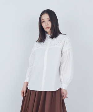 【ADIEU TRISTESSE】エンブロイダリーブラウス 詳細画像 ホワイト 1
