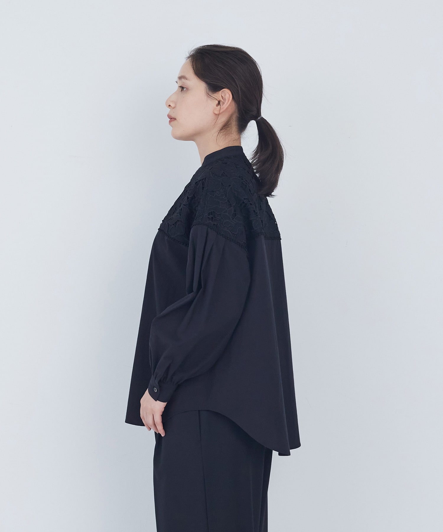 【ADIEU TRISTESSE】エンブロイダリーブラウス 詳細画像 ブラック 5