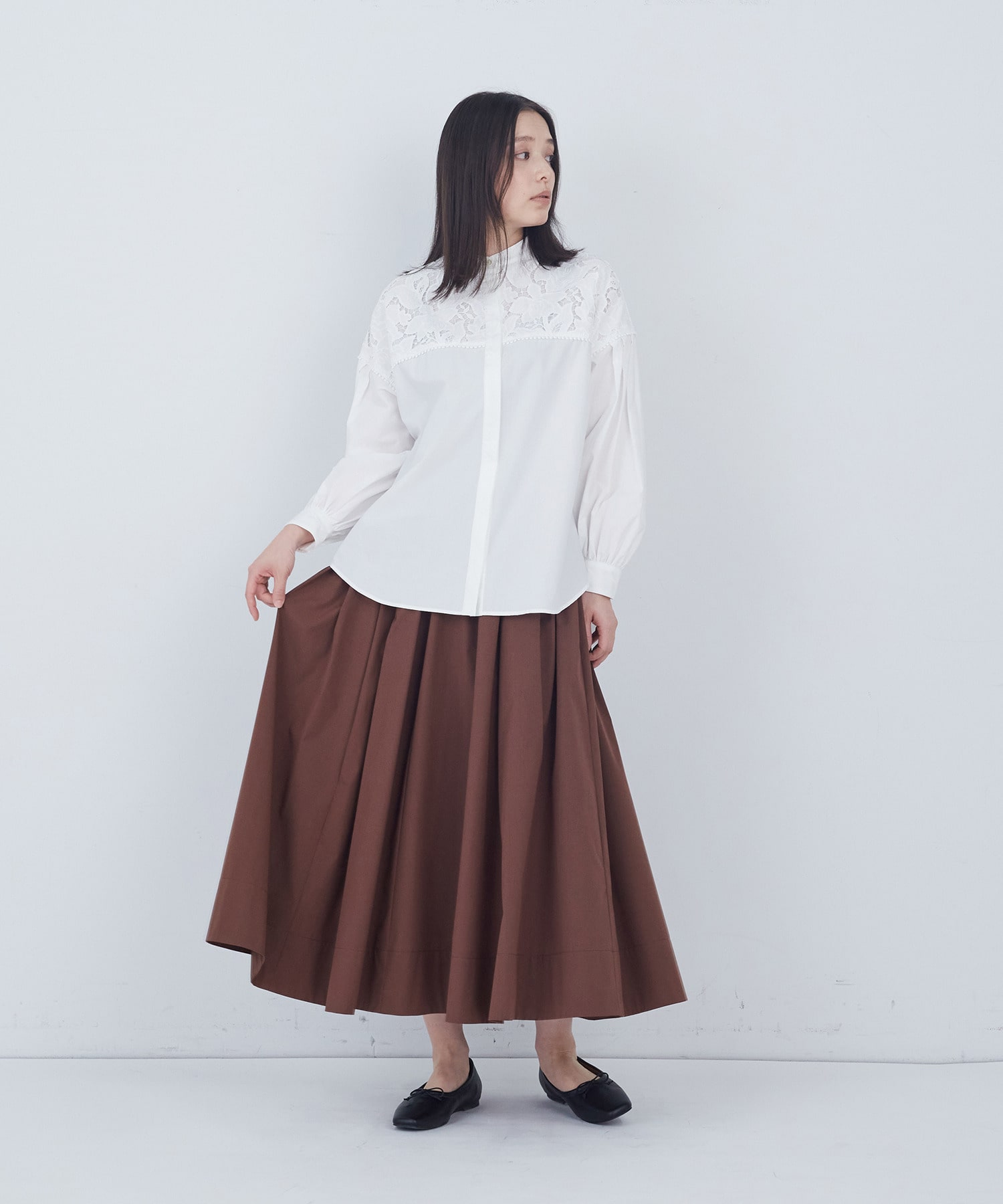 【ADIEU TRISTESSE】エンブロイダリーブラウス 詳細画像 ブラック 7