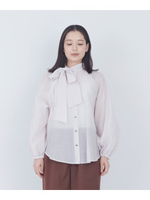 【ADIEU TRISTESSE】ラグランスリーブボウタイブラウス 詳細画像 ベージュ系その他 5