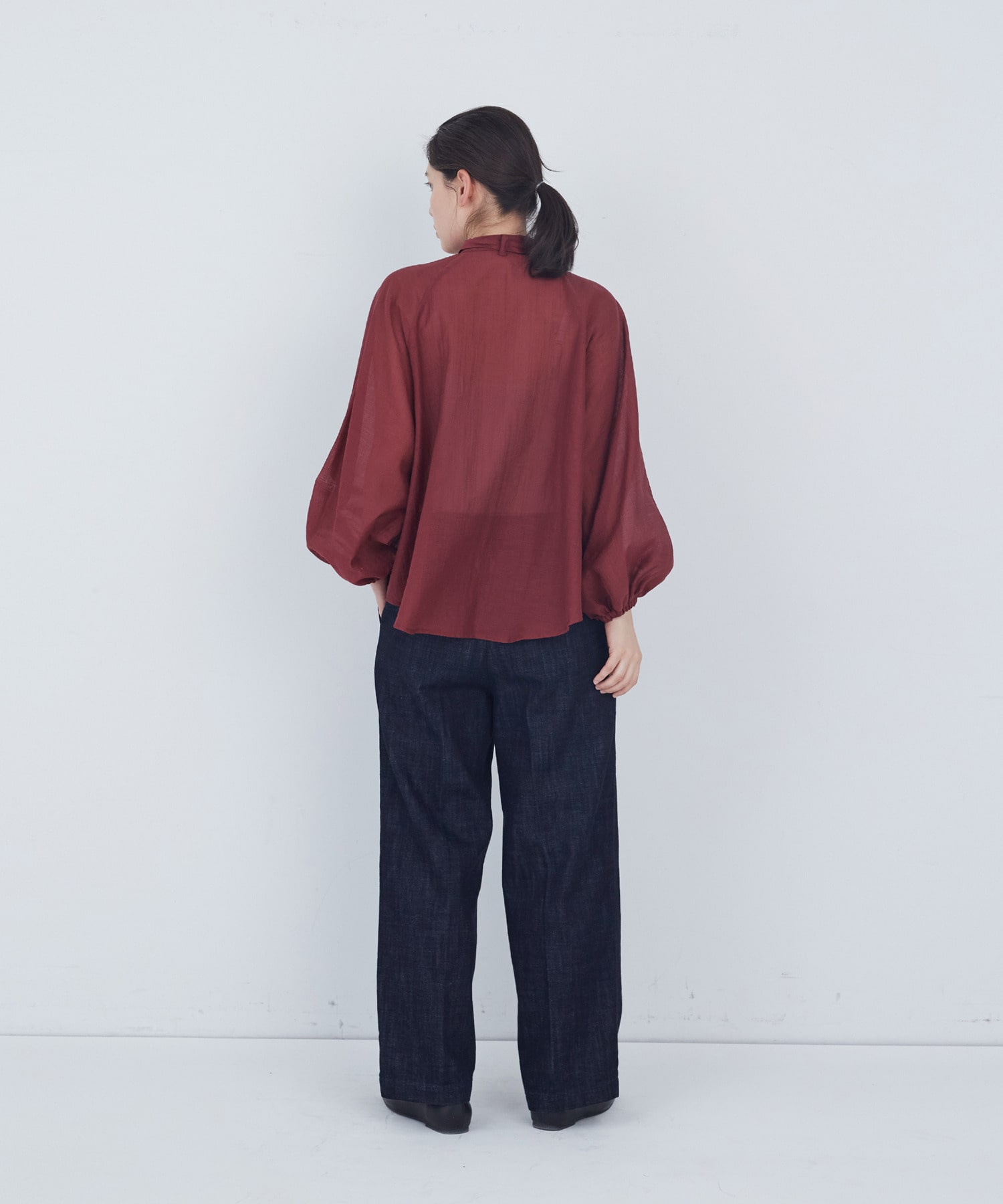 【ADIEU TRISTESSE】ラグランスリーブボウタイブラウス 詳細画像 ベージュ系その他 10