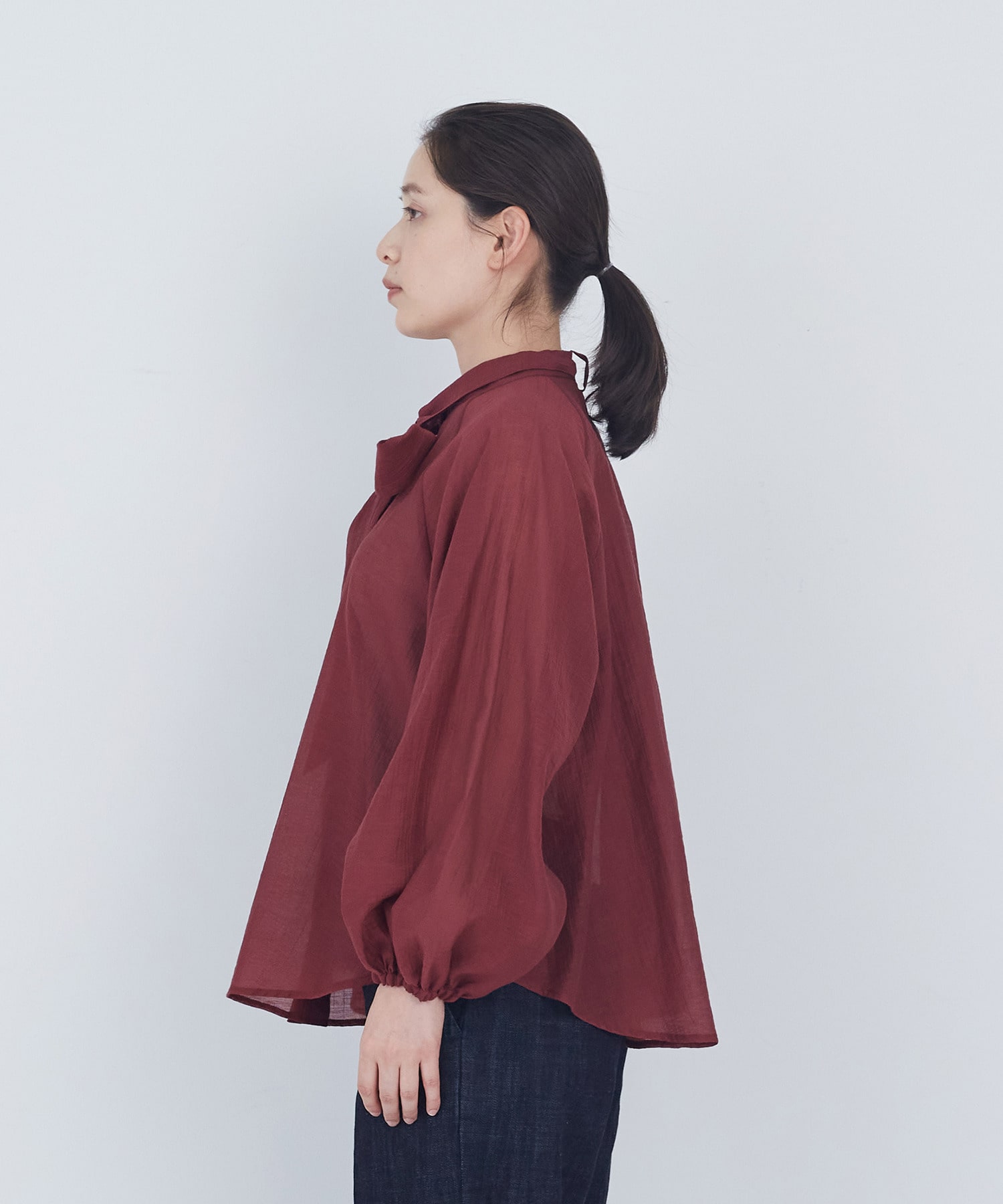 【ADIEU TRISTESSE】ラグランスリーブボウタイブラウス 詳細画像 ベージュ系その他 13