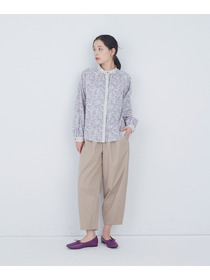 【ADIEU TRISTESSE】リバティプリントパッチワークブラウス 詳細画像 パープル系その他 7