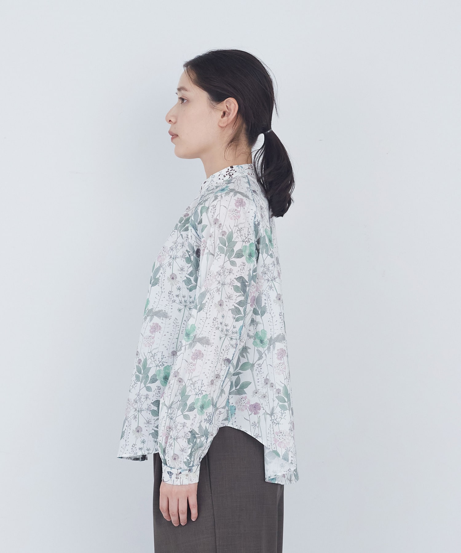 【ADIEU TRISTESSE】リバティプリントパッチワークブラウス 詳細画像 パープル系その他 5