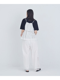 【ADIEU TRISTESSE】ポプリン刺繍キャミソール 詳細画像 ブラック 16