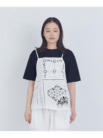 【ADIEU TRISTESSE】ポプリン刺繍キャミソール 詳細画像 ブラック 17