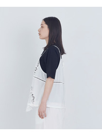 【ADIEU TRISTESSE】ポプリン刺繍キャミソール 詳細画像 ブラック 18