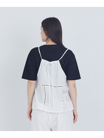 【ADIEU TRISTESSE】ポプリン刺繍キャミソール 詳細画像 ブラック 19