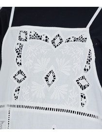 【ADIEU TRISTESSE】ポプリン刺繍キャミソール 詳細画像 ブラック 22