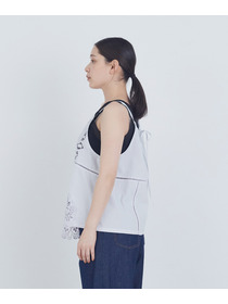 【ADIEU TRISTESSE】ポプリン刺繍キャミソール 詳細画像 ブラック 6