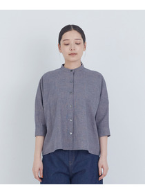 【ADIEU TRISTESSE】コットンリネンブラウス 詳細画像 ブルー系その他 10