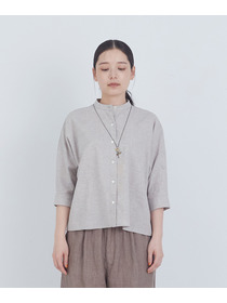 【ADIEU TRISTESSE】コットンリネンブラウス 詳細画像 ブルー系その他 4