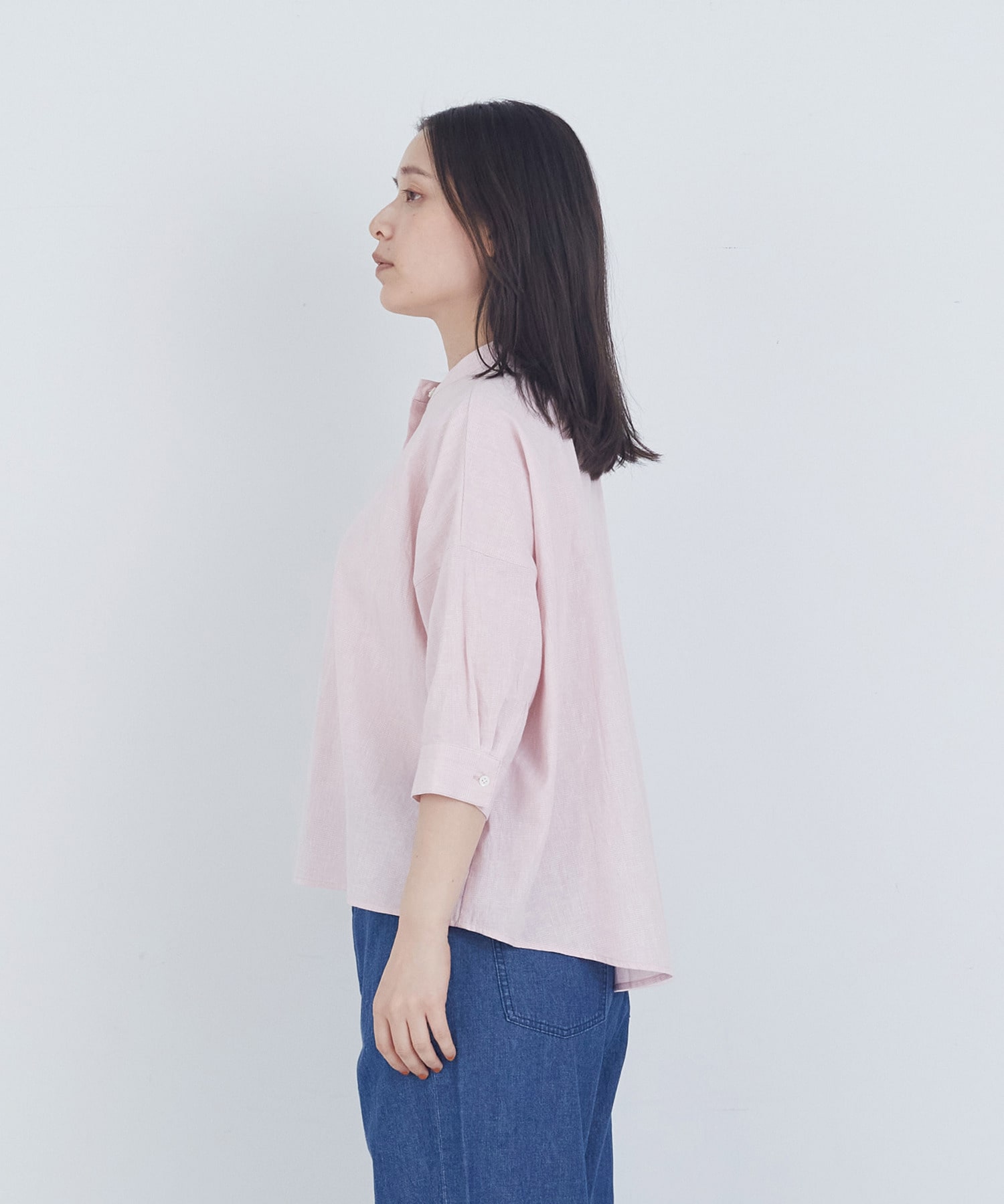 【ADIEU TRISTESSE】コットンリネンブラウス 詳細画像 ブルー系その他 17