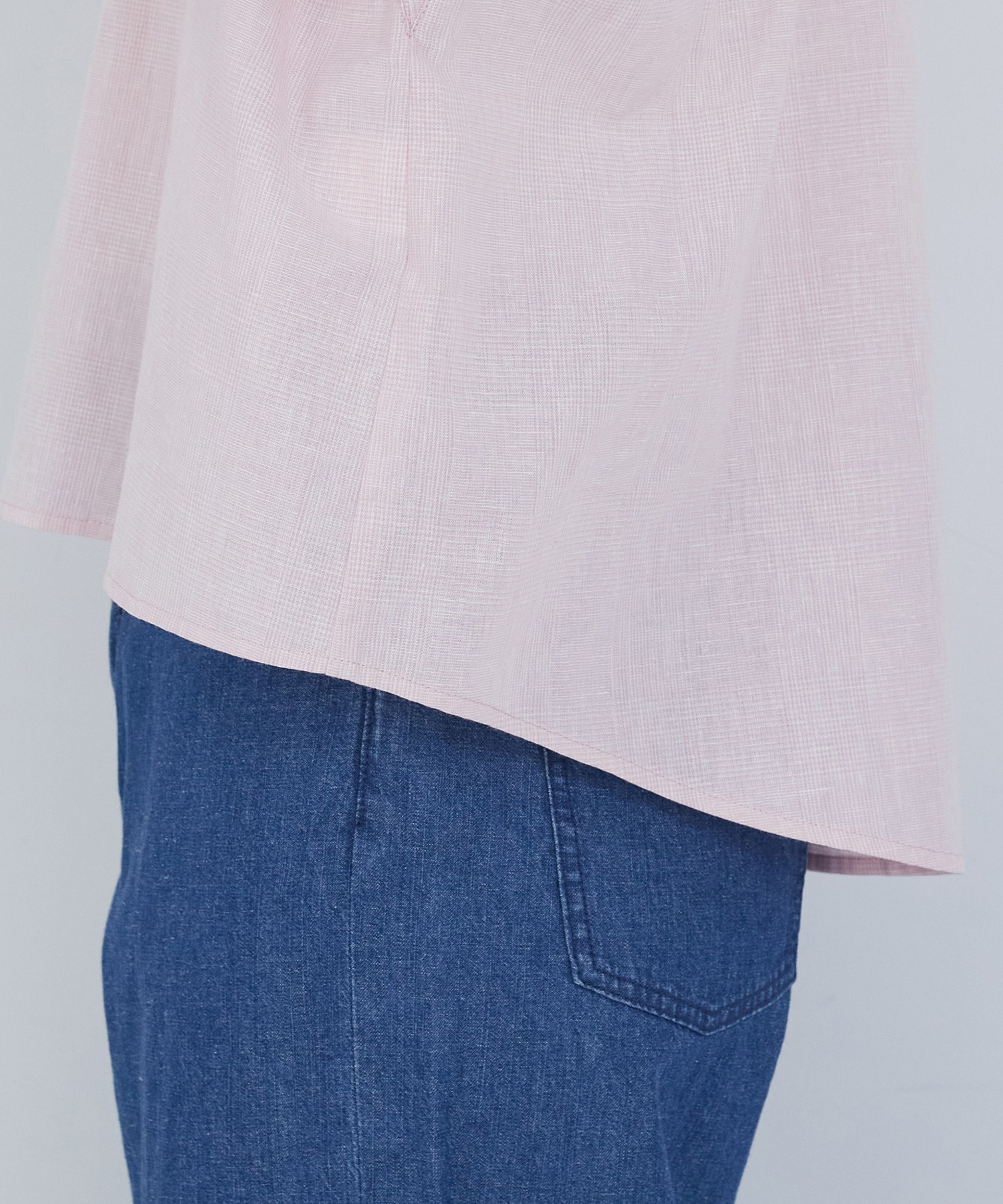 【ADIEU TRISTESSE】コットンリネンブラウス 詳細画像 ブルー系その他 23