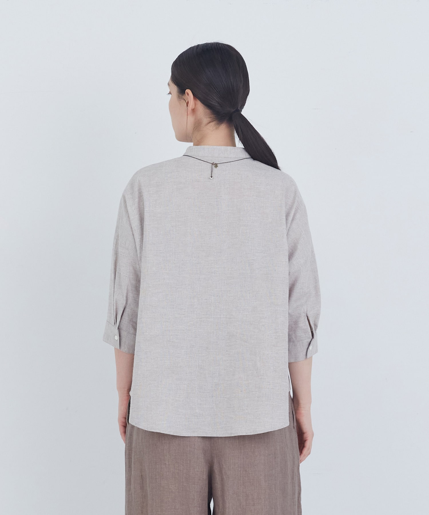 【ADIEU TRISTESSE】コットンリネンブラウス 詳細画像 ブルー系その他 6