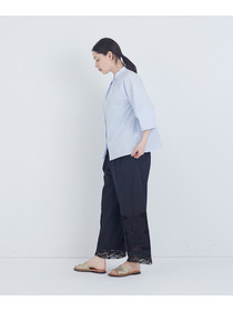 【ADIEU TRISTESSE】コットンフロントタックブラウス 詳細画像 ネイビー 2