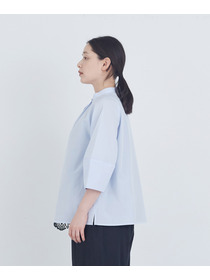 【ADIEU TRISTESSE】コットンフロントタックブラウス 詳細画像 ネイビー 6