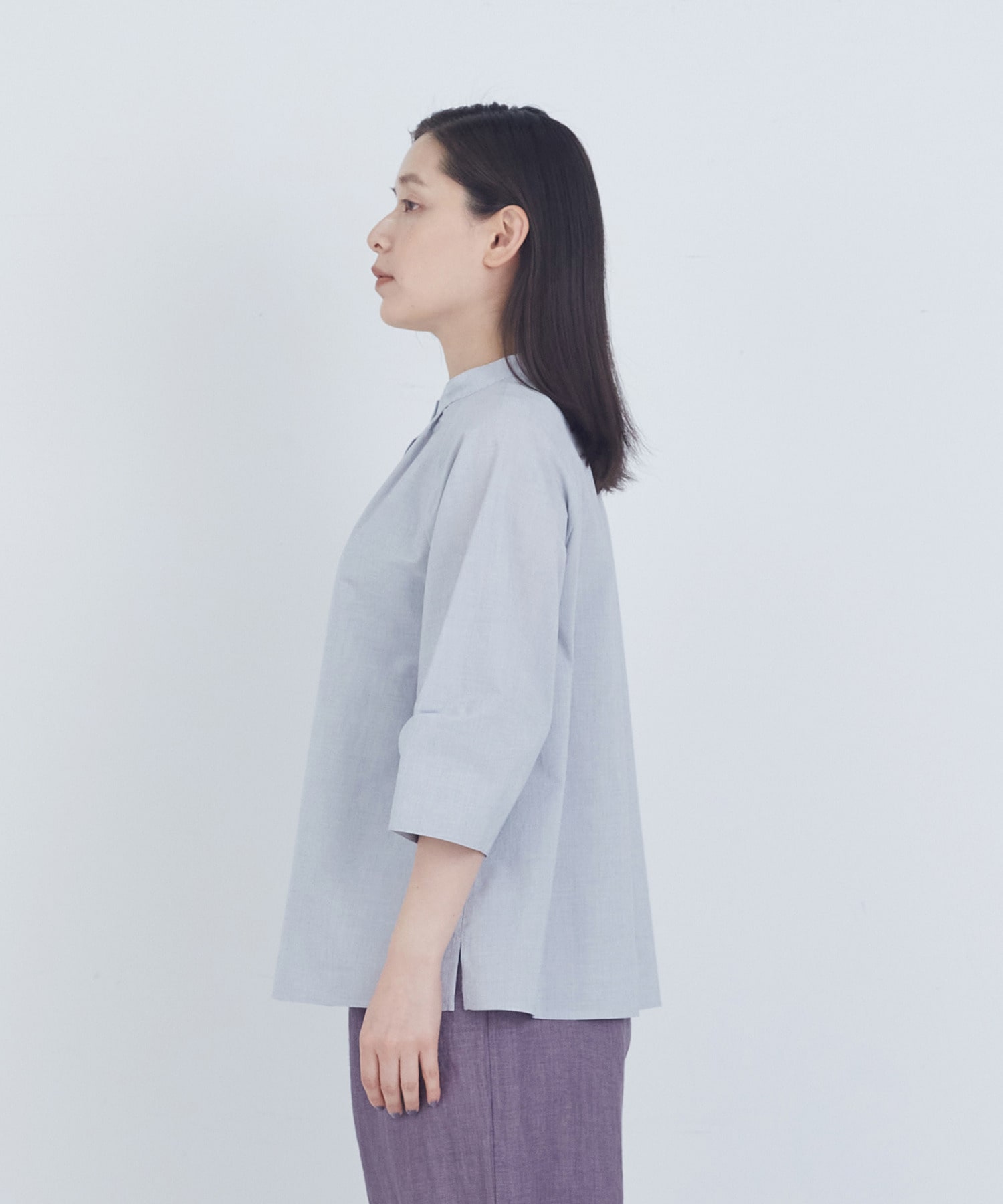 【ADIEU TRISTESSE】コットンフロントタックブラウス 詳細画像 ネイビー 12