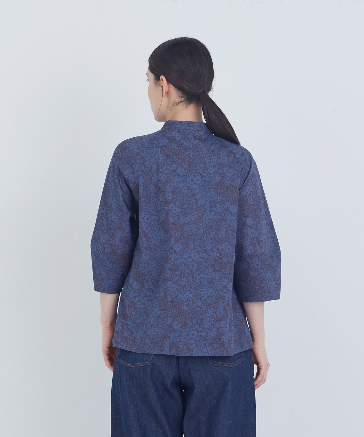 【ADIEU TRISTESSE】コットンフロントタックブラウス 詳細画像 ネイビー 19