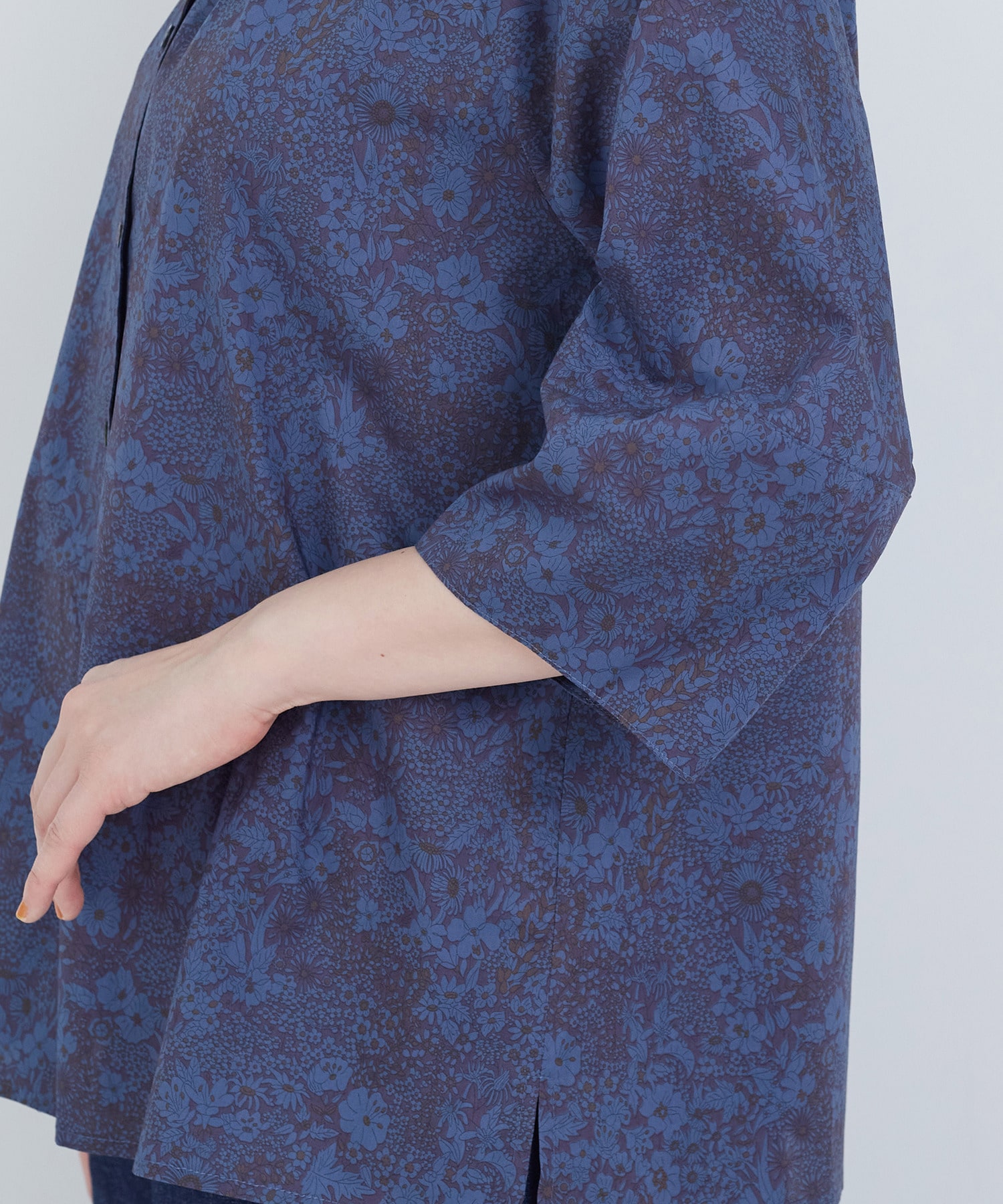 【ADIEU TRISTESSE】コットンフロントタックブラウス 詳細画像 ネイビー 22