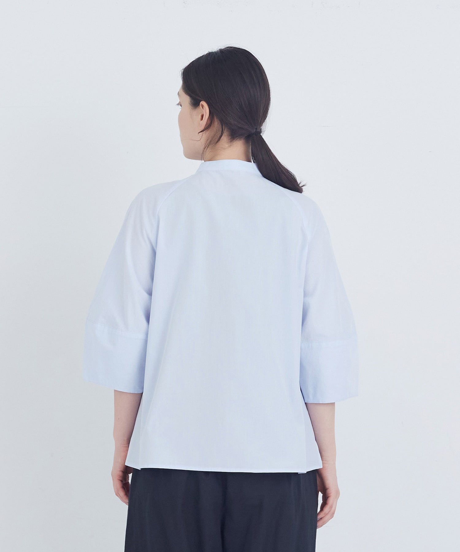 【ADIEU TRISTESSE】コットンフロントタックブラウス 詳細画像 ネイビー 7