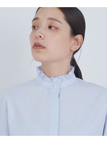 【ADIEU TRISTESSE】コットンフリルカラーブラウス 詳細画像 ライトグレー 19