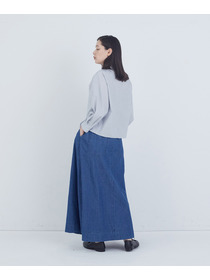 【ADIEU TRISTESSE】コットンフリルカラーブラウス 詳細画像 ライトグレー 3