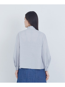 【ADIEU TRISTESSE】コットンフリルカラーブラウス 詳細画像 ライトグレー 6