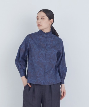 【ADIEU TRISTESSE】コットンフリルカラーブラウス 詳細画像 ネイビー 1