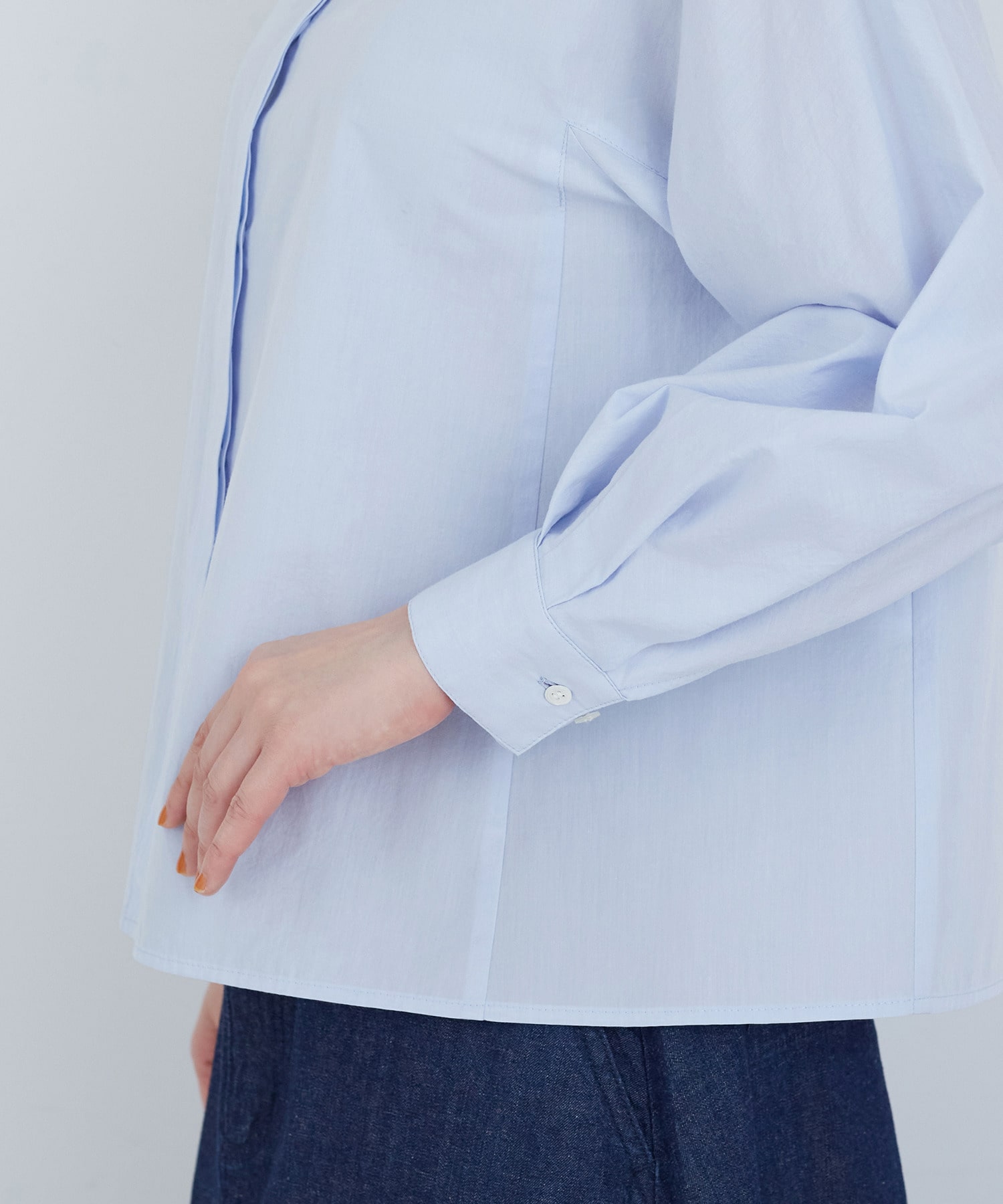 【ADIEU TRISTESSE】コットンフリルカラーブラウス 詳細画像 ライトグレー 21