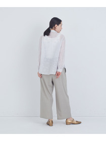 【ADIEU TRISTESSE】シアーエンブロイダリーシャツ 詳細画像 チャコールグレー 10