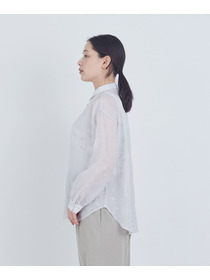 【ADIEU TRISTESSE】シアーエンブロイダリーシャツ 詳細画像 チャコールグレー 12