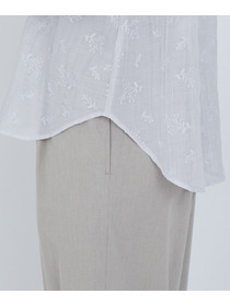 【ADIEU TRISTESSE】シアーエンブロイダリーシャツ 詳細画像 チャコールグレー 17