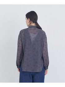 【ADIEU TRISTESSE】シアーエンブロイダリーシャツ 詳細画像 チャコールグレー 7