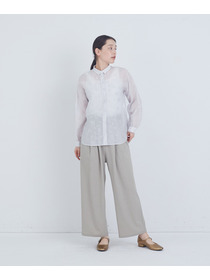 【ADIEU TRISTESSE】シアーエンブロイダリーシャツ 詳細画像 チャコールグレー 8