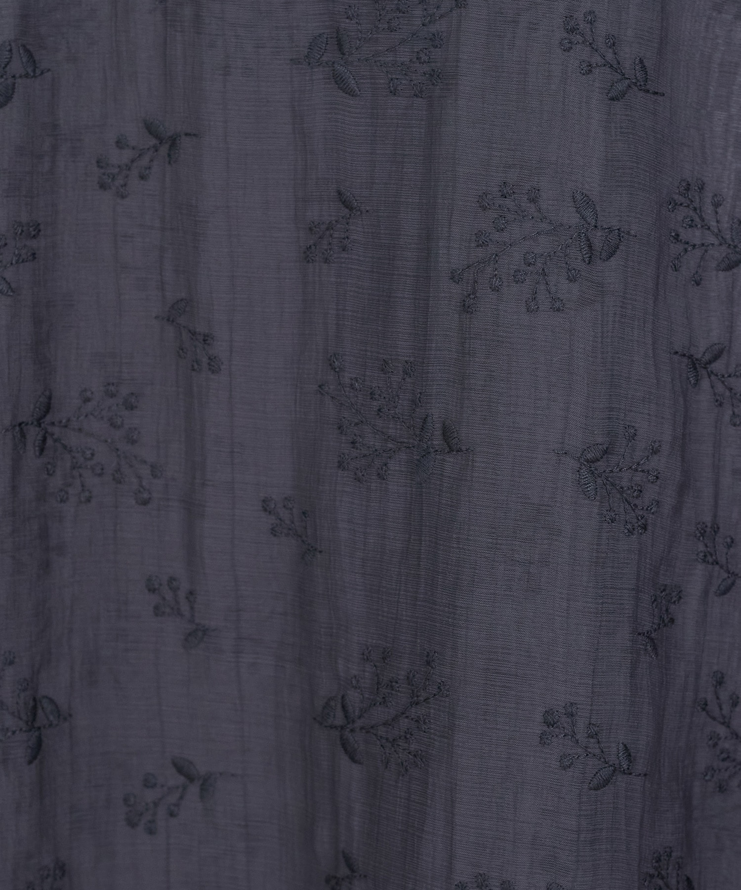 【ADIEU TRISTESSE】シアーエンブロイダリーシャツ 詳細画像 チャコールグレー 19