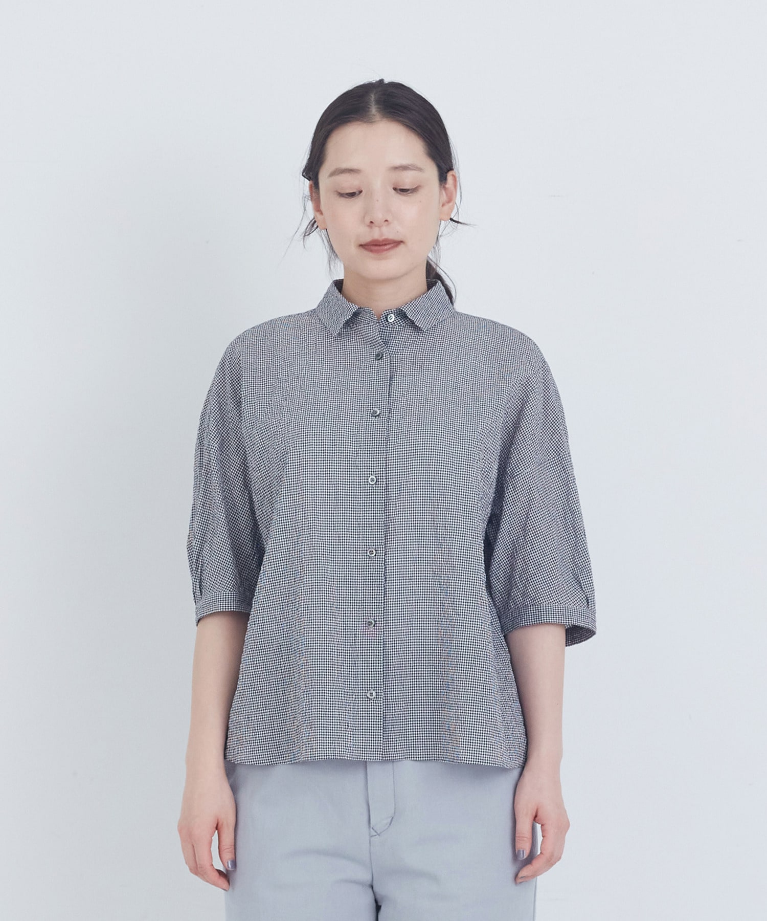 【ADIEU TRISTESSE】スモールカラーシャツ 詳細画像 チェック 10