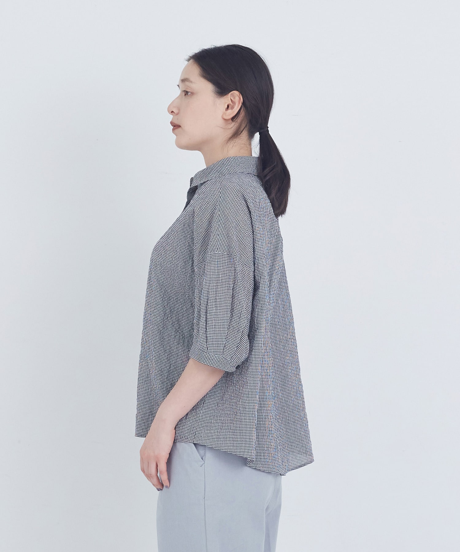 【ADIEU TRISTESSE】スモールカラーシャツ 詳細画像 チェック 11