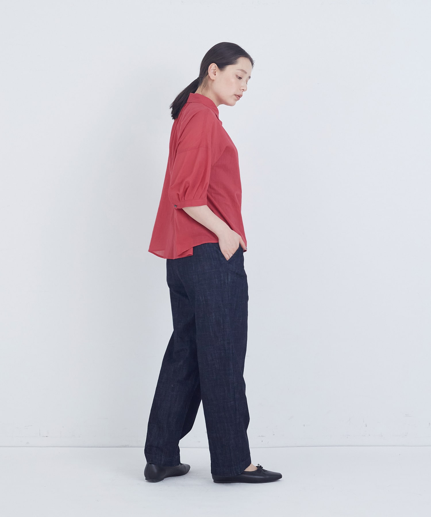 【ADIEU TRISTESSE】スモールカラーシャツ 詳細画像 チェック 14