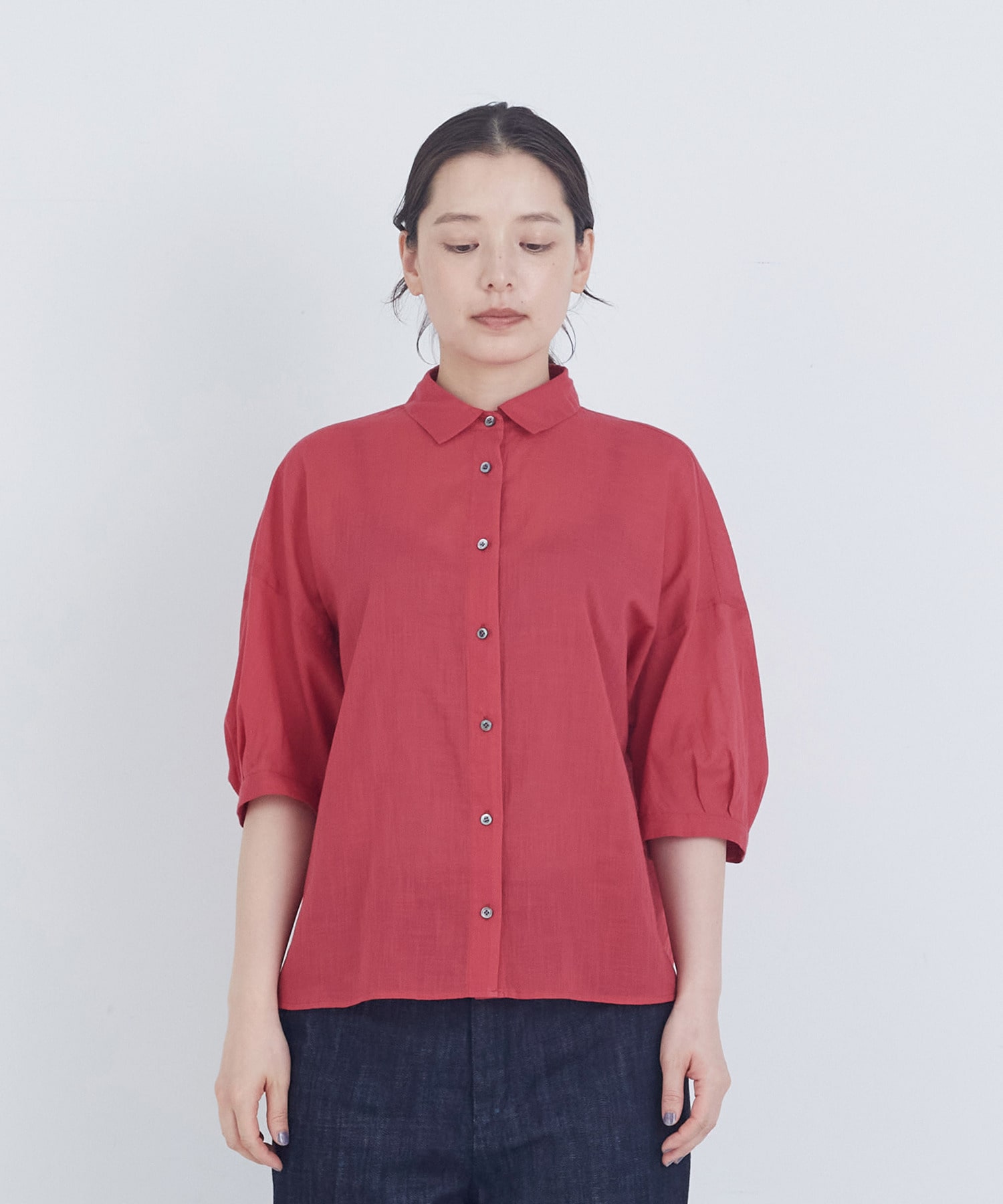 【ADIEU TRISTESSE】スモールカラーシャツ 詳細画像 チェック 16