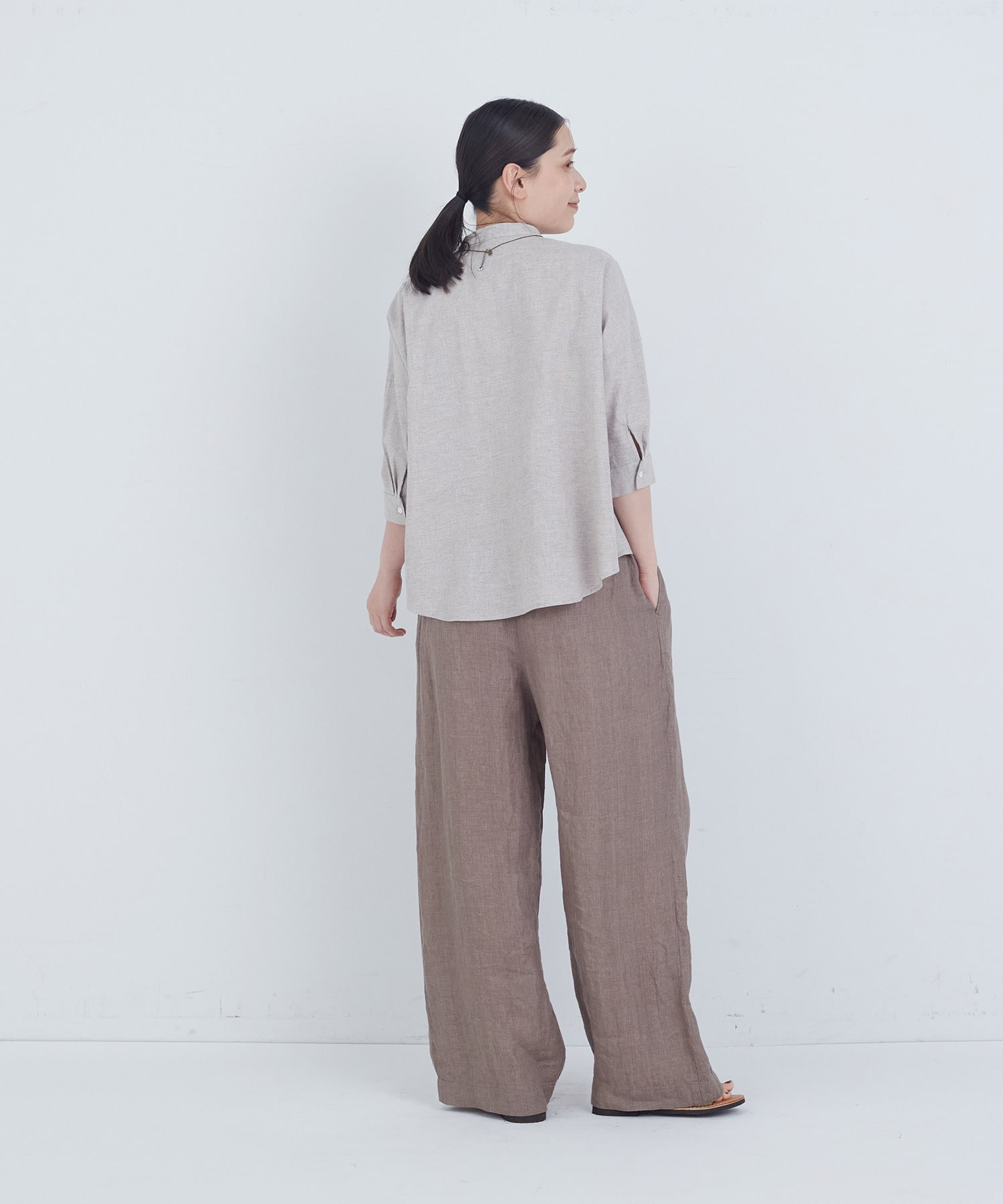 【ADIEU TRISTESSE】スモールカラーシャツ 詳細画像 チェック 3