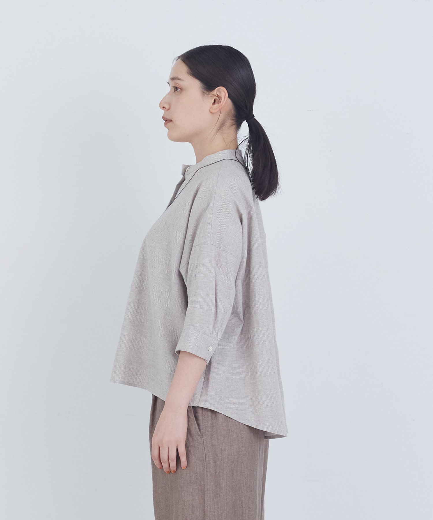 【ADIEU TRISTESSE】スモールカラーシャツ 詳細画像 チェック 5