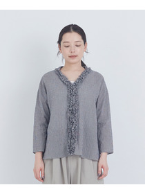 【ADIEU TRISTESSE】フリルトリミングブラウス 詳細画像 レッド 11