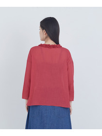 【ADIEU TRISTESSE】フリルトリミングブラウス 詳細画像 レッド 19