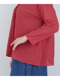 【ADIEU TRISTESSE】フリルトリミングブラウス 詳細画像 レッド 22