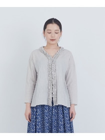 【ADIEU TRISTESSE】フリルトリミングブラウス 詳細画像 レッド 4