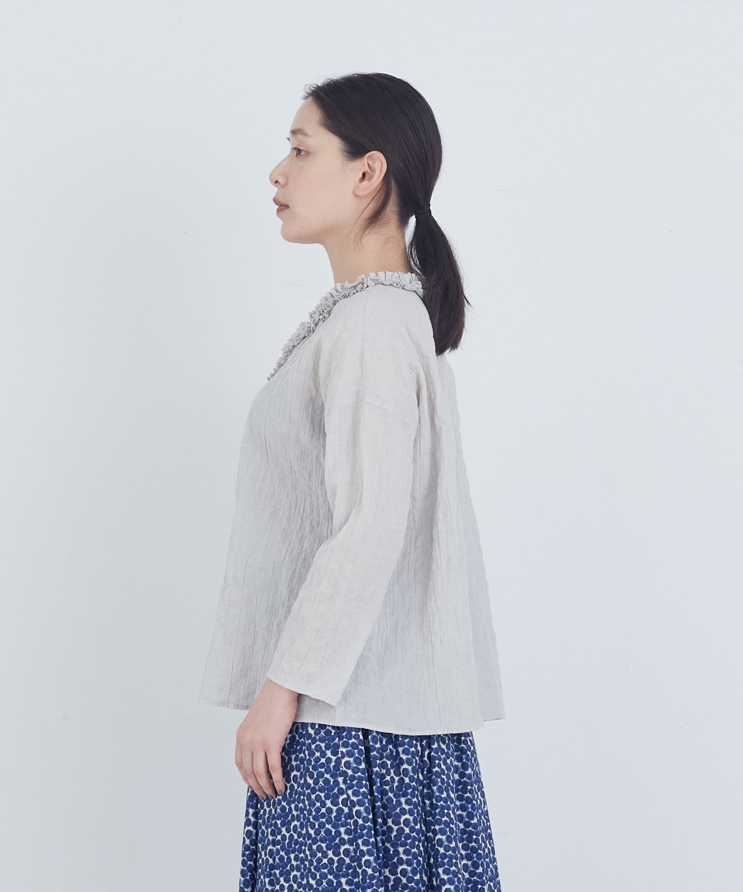 【ADIEU TRISTESSE】フリルトリミングブラウス 詳細画像 レッド 5